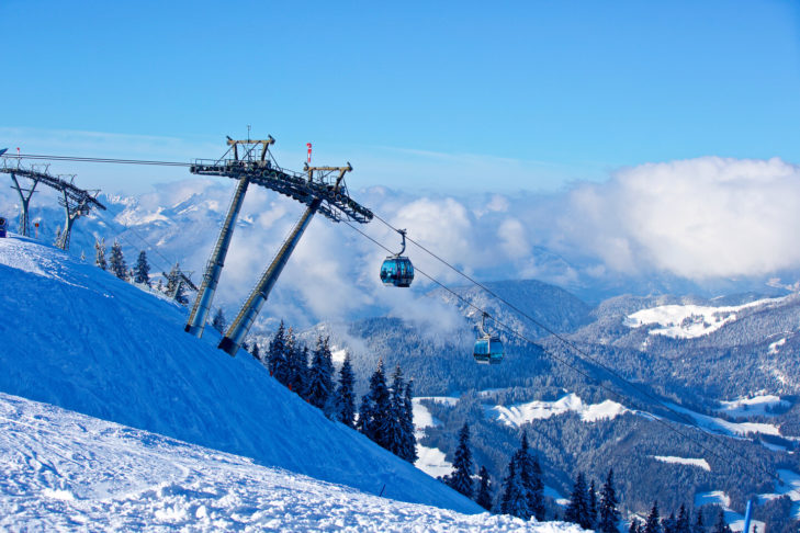 Quelle vue sur les remontées mécaniques et les environs du domaine skiable Wilder Kaiser-Brixental !